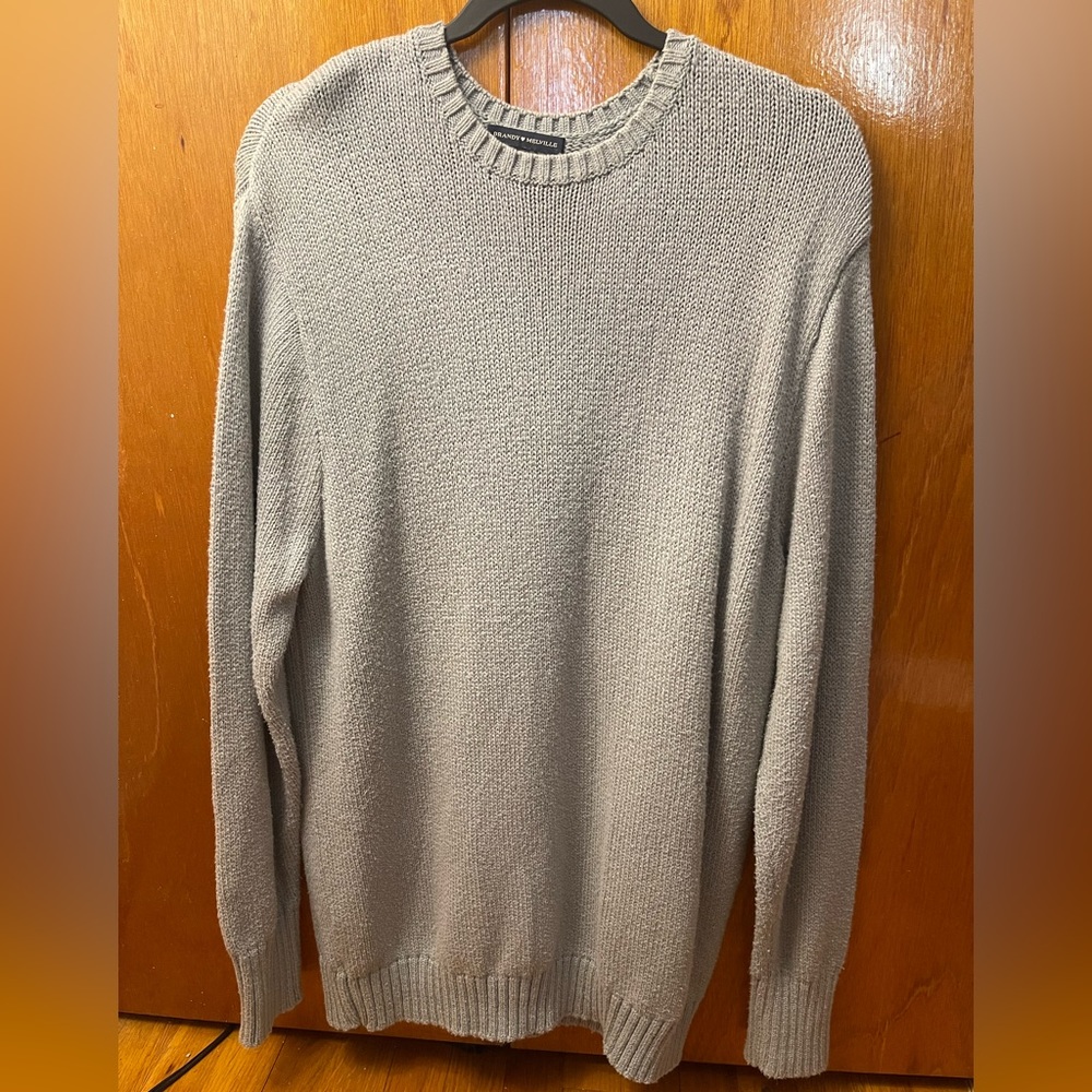 oversized sage green brandy melville sweater